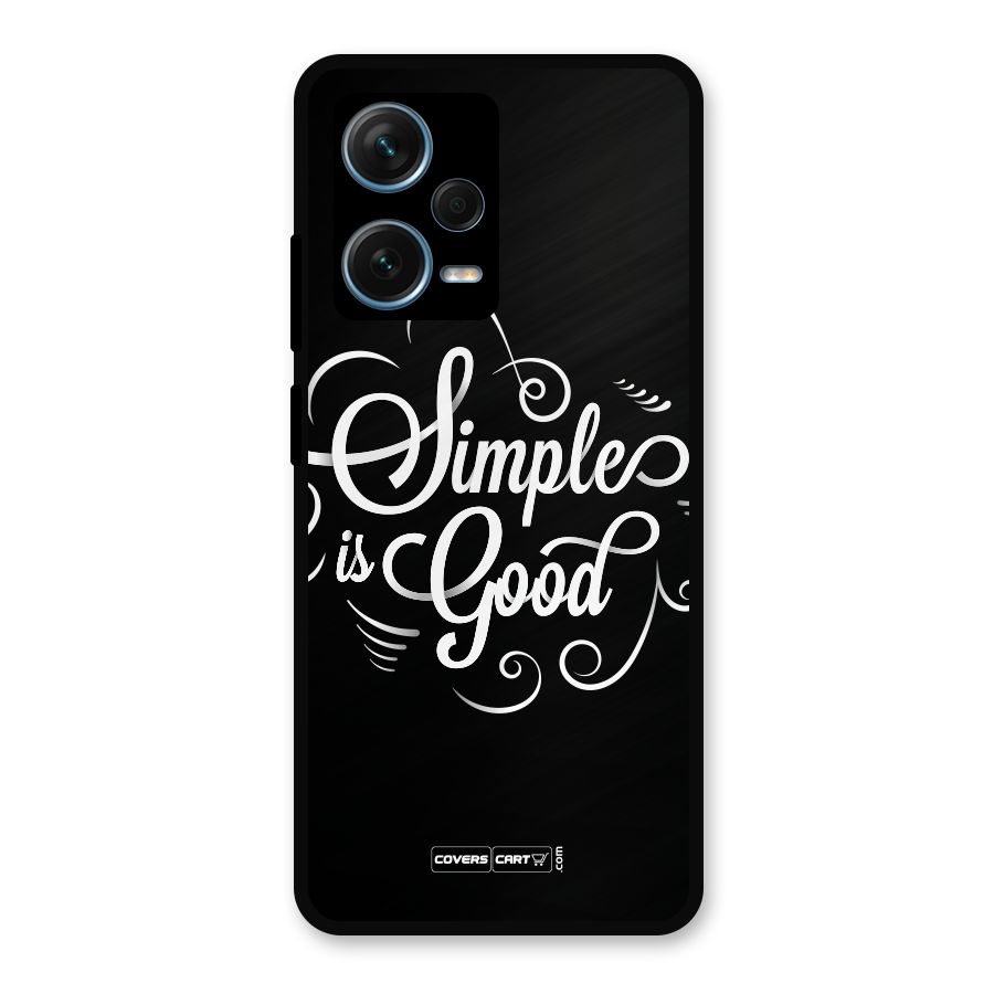 Simple is Good Metal Back Case for Redmi Note 12 Pro Plus 5G