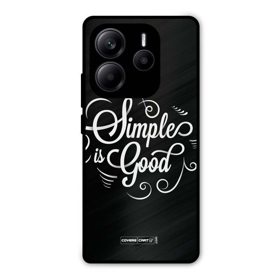 Simple is Good Metal Back Case for Redmi Note 14 5G