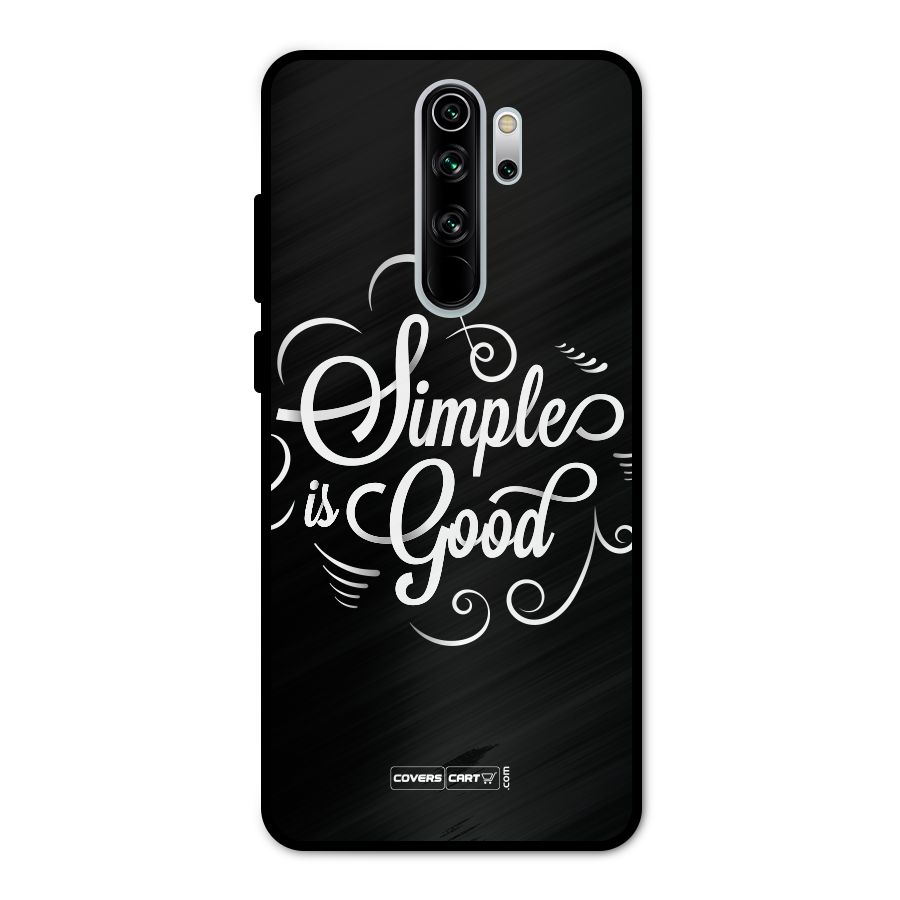 Simple is Good Metal Back Case for Redmi Note 8 Pro