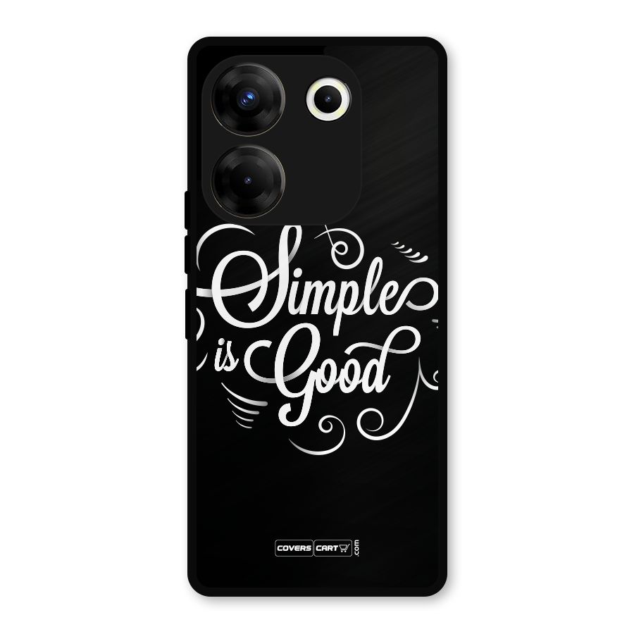 Simple is Good Metal Back Case for Tecno Camon 20