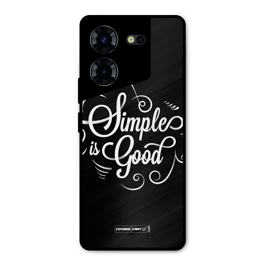 Simple is Good Metal Back Case for Tecno Pova 5 Pro 5G