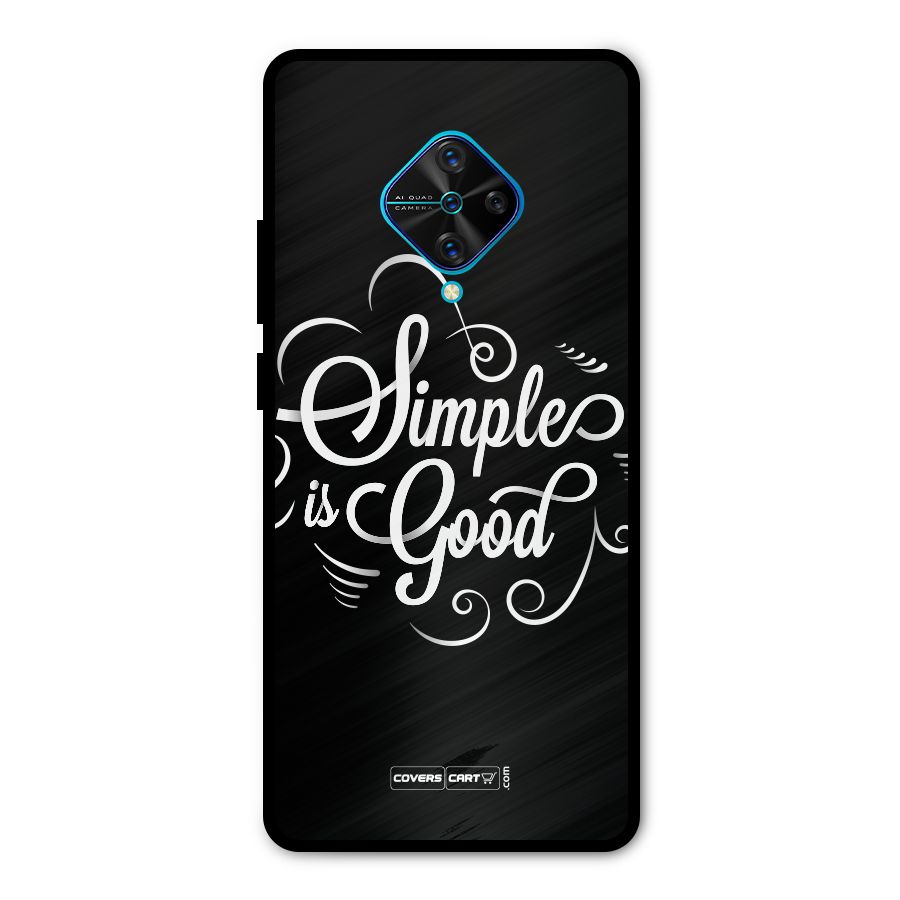 Simple is Good Metal Back Case for Vivo S1 Pro