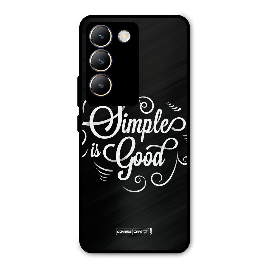 Simple is Good Metal Back Case for Vivo T3 5G