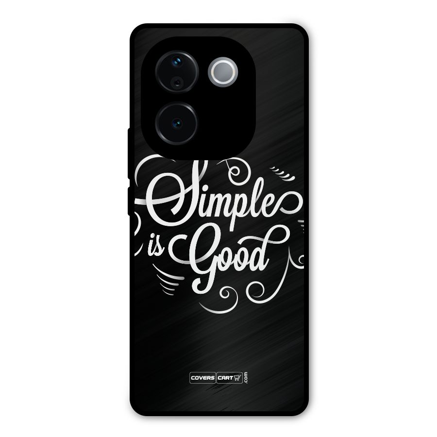 Simple is Good Metal Back Case for Vivo T3 Pro