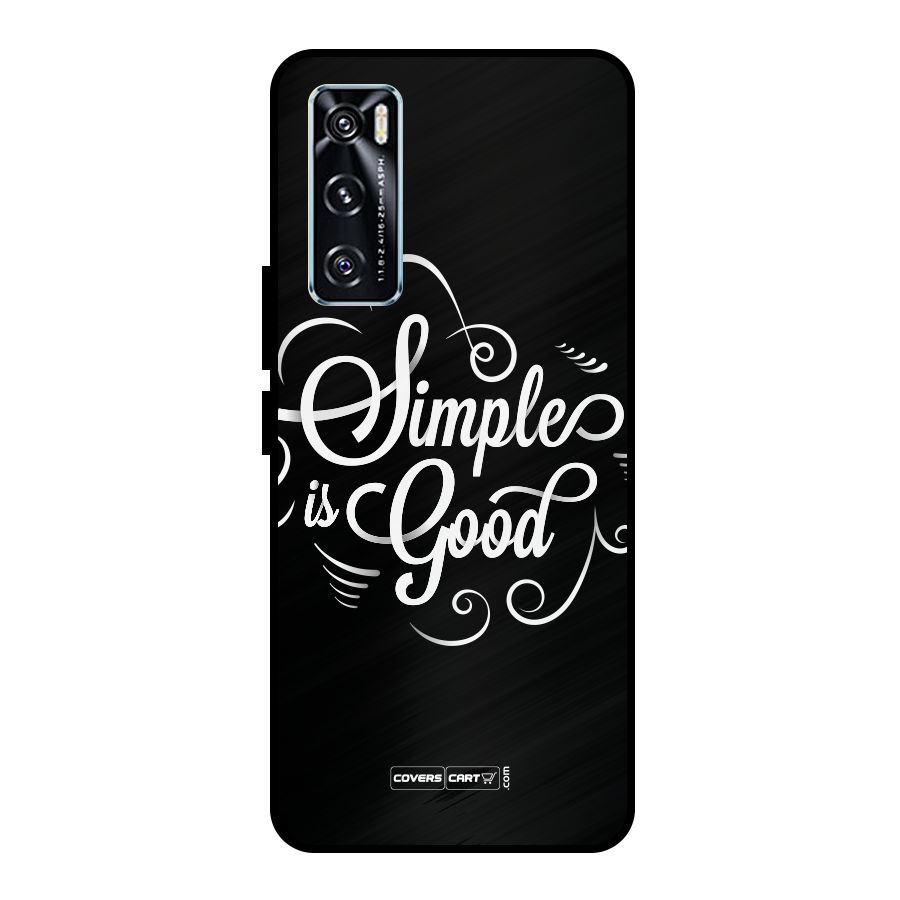Simple is Good Metal Back Case for Vivo V20 SE