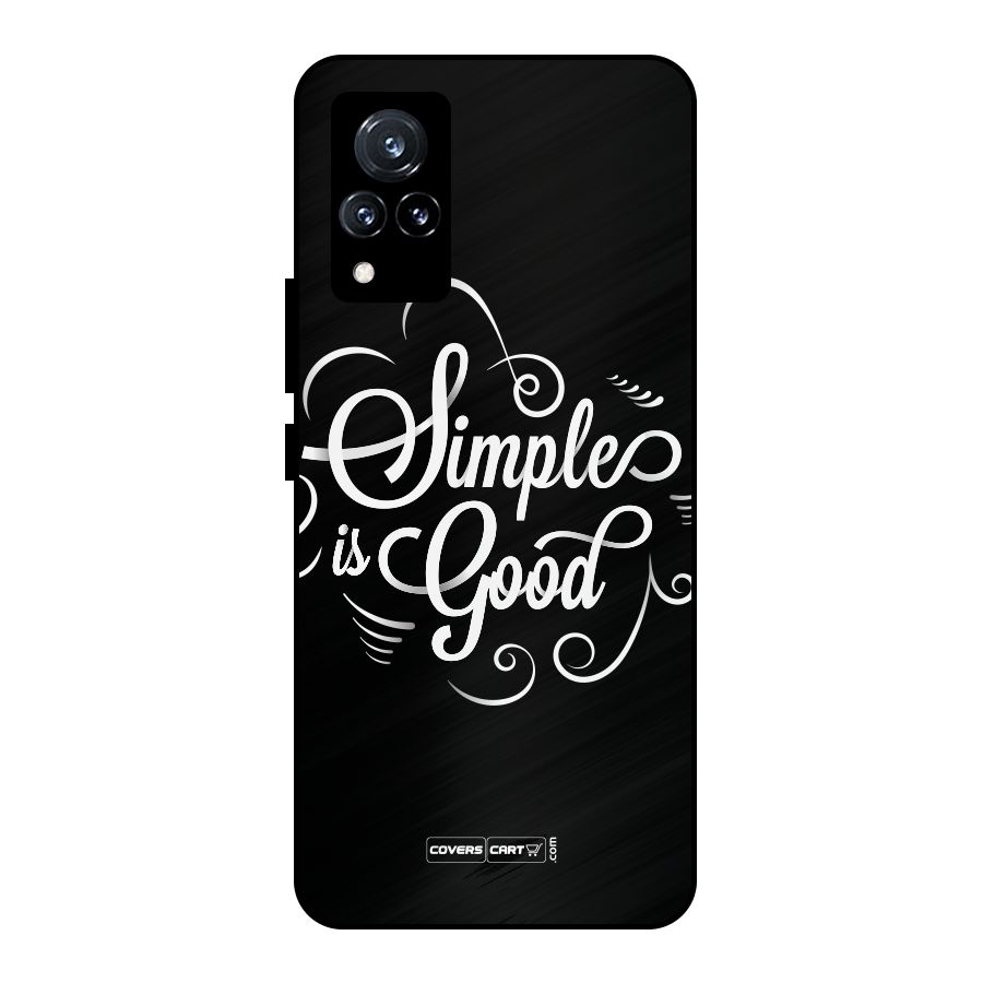 Simple is Good Metal Back Case for Vivo V21 5G