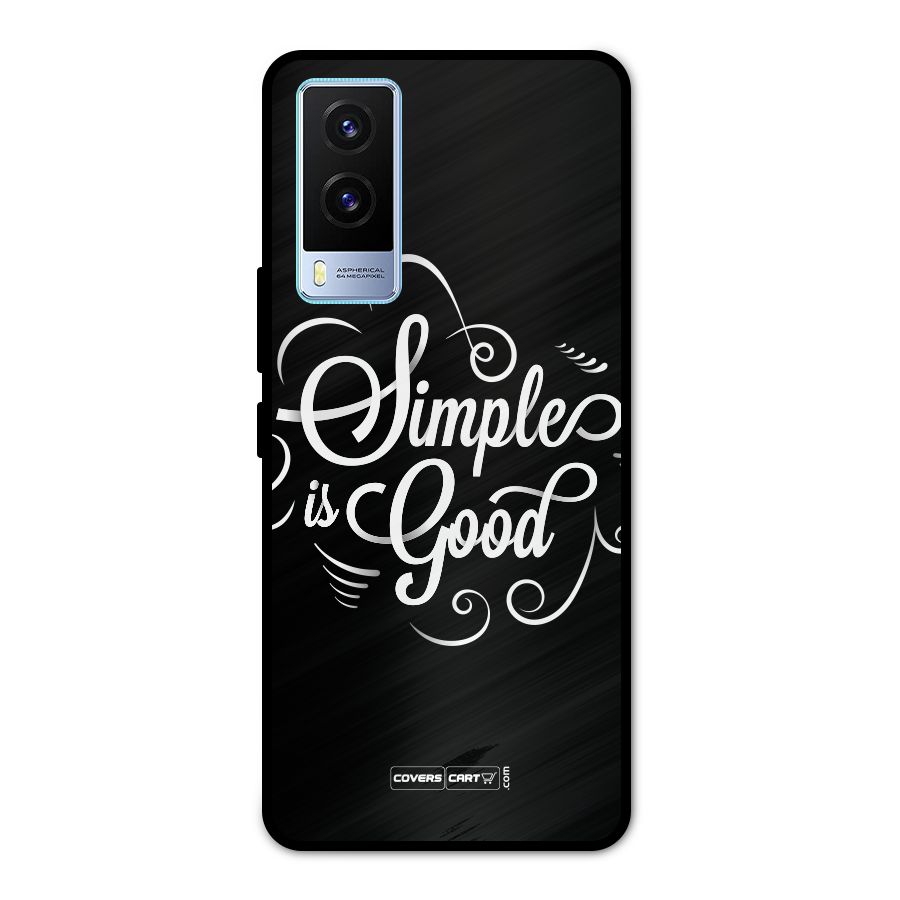 Simple is Good Metal Back Case for Vivo V21e 5G