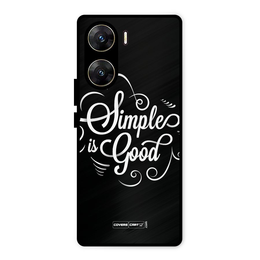 Simple is Good Metal Back Case for Vivo V29e