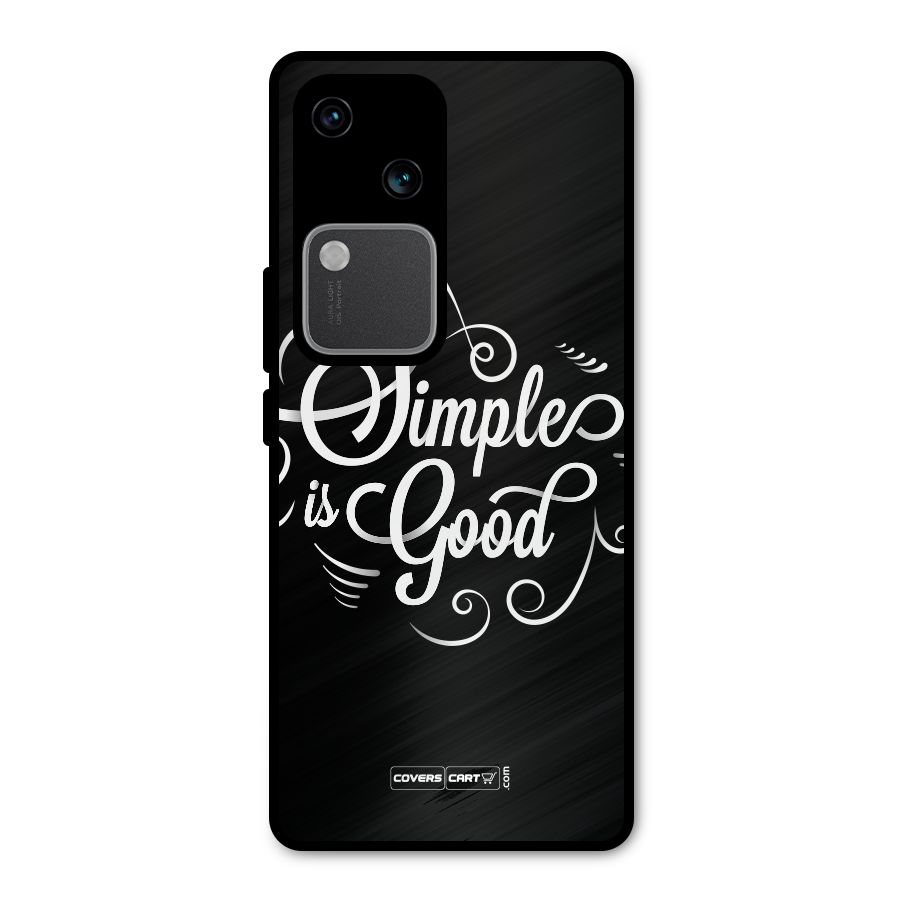 Simple is Good Metal Back Case for Vivo V30 Pro