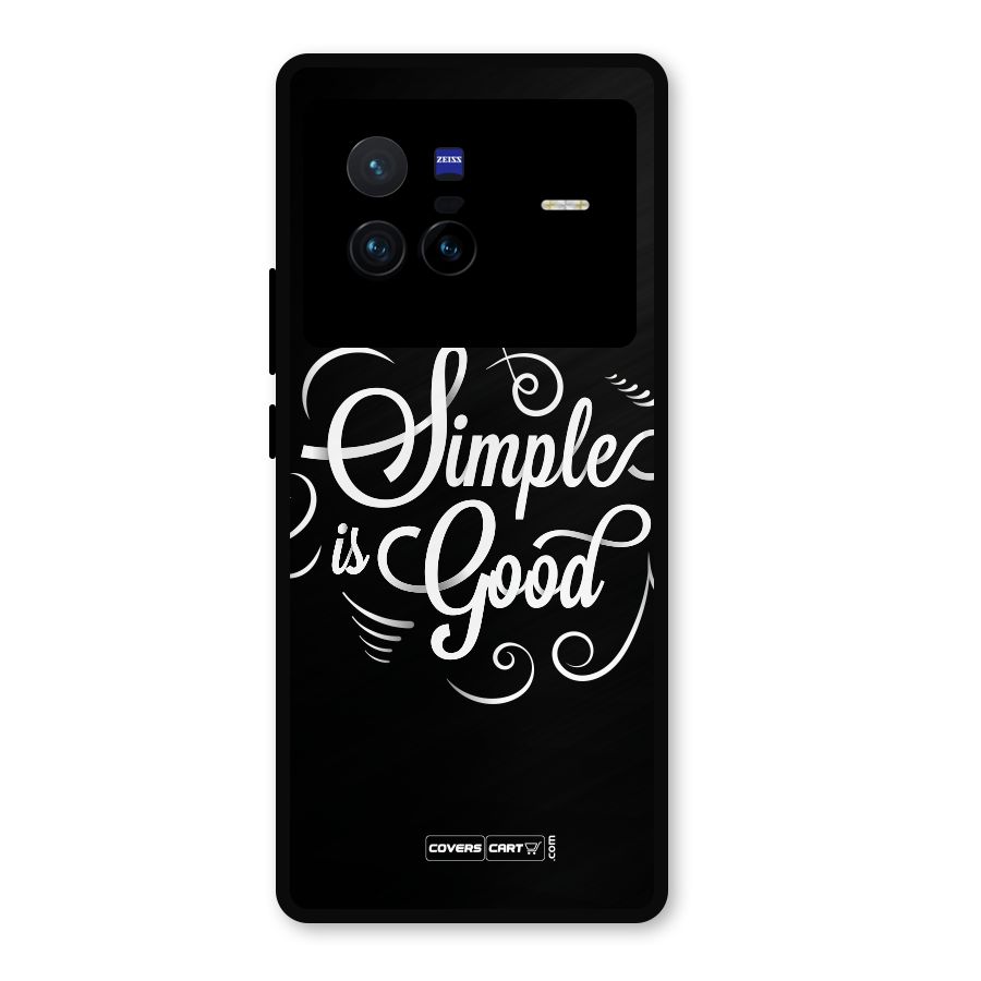Simple is Good Metal Back Case for Vivo X80