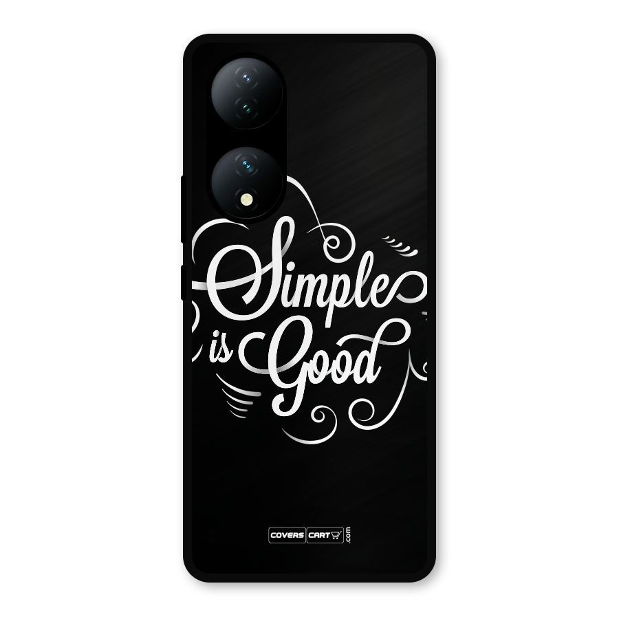 Simple is Good Metal Back Case for Vivo Y100