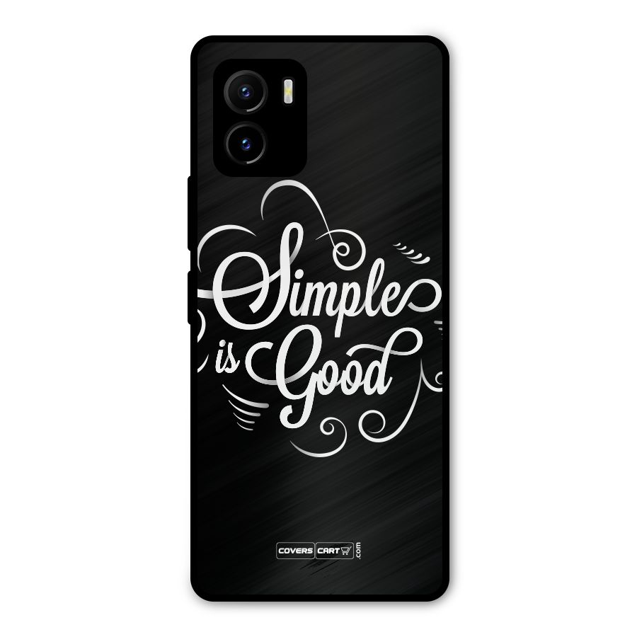 Simple is Good Metal Back Case for Vivo Y15s