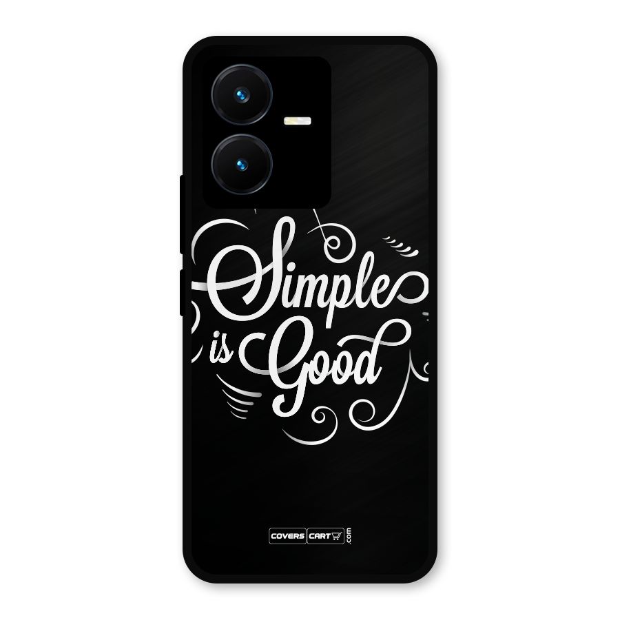 Simple is Good Metal Back Case for Vivo Y22