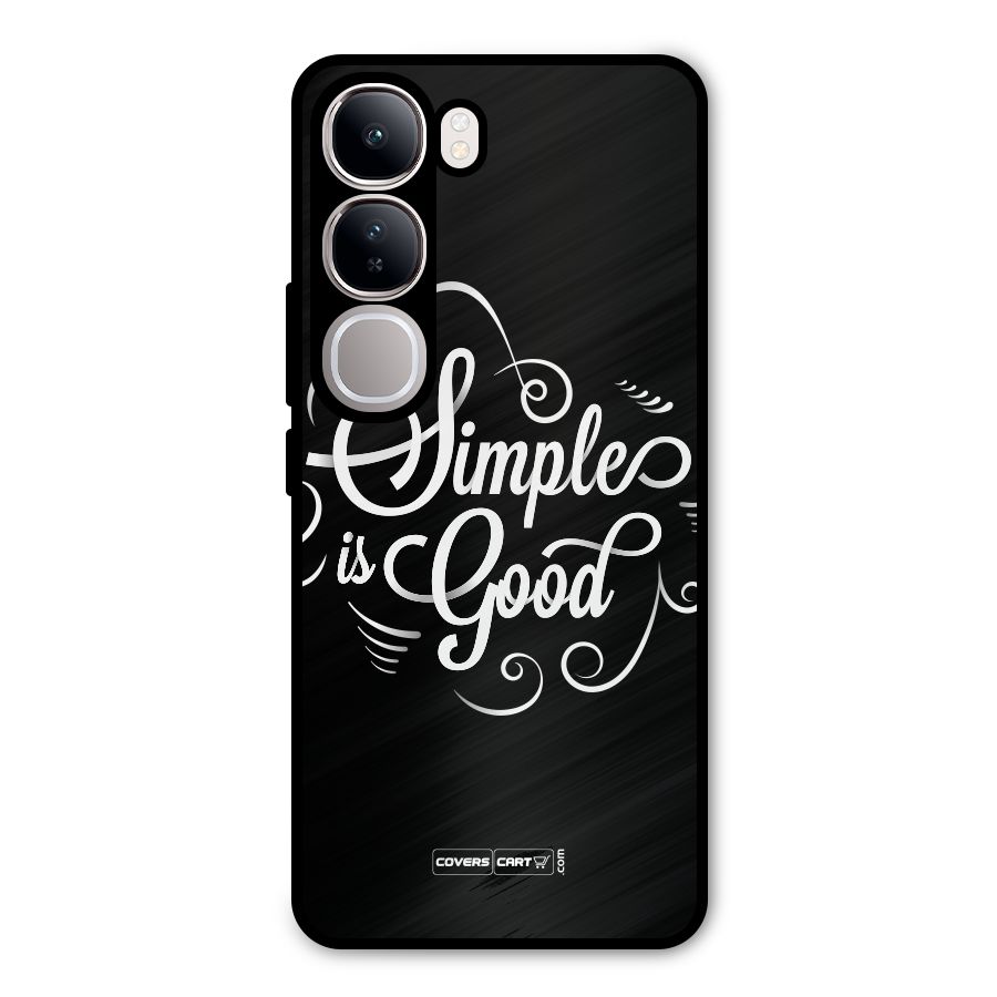 Simple is Good Metal Back Case for Vivo Y300