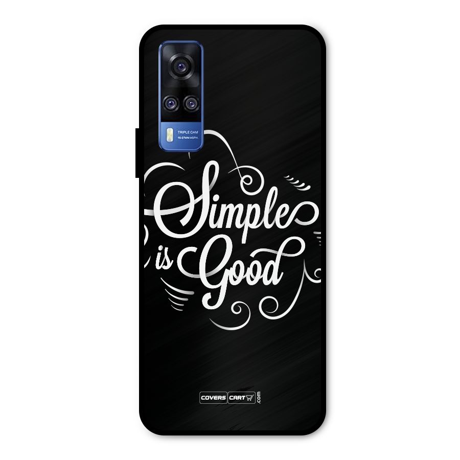 Simple is Good Metal Back Case for Vivo Y31