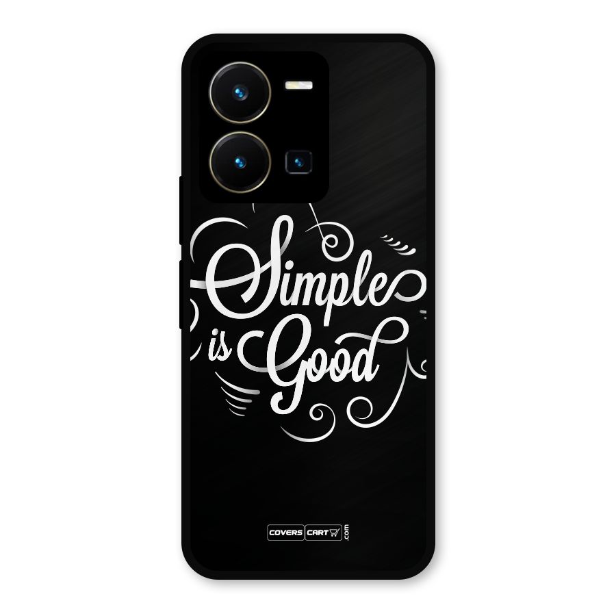 Simple is Good Metal Back Case for Vivo Y35