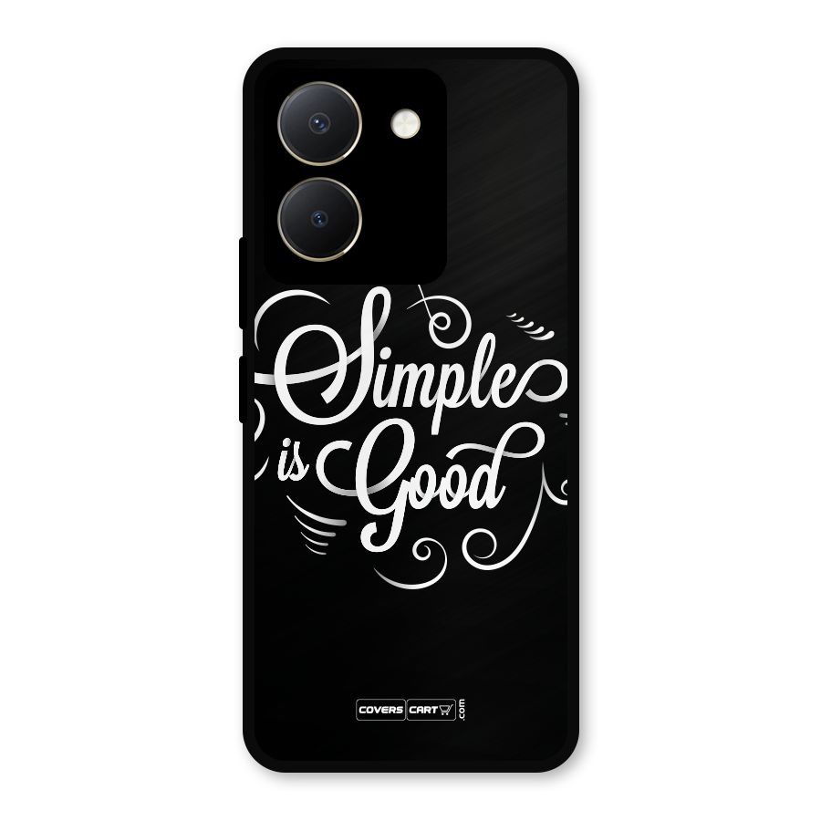 Simple is Good Metal Back Case for Vivo Y36