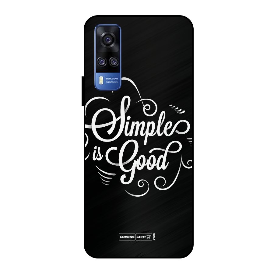Simple is Good Metal Back Case for Vivo Y51