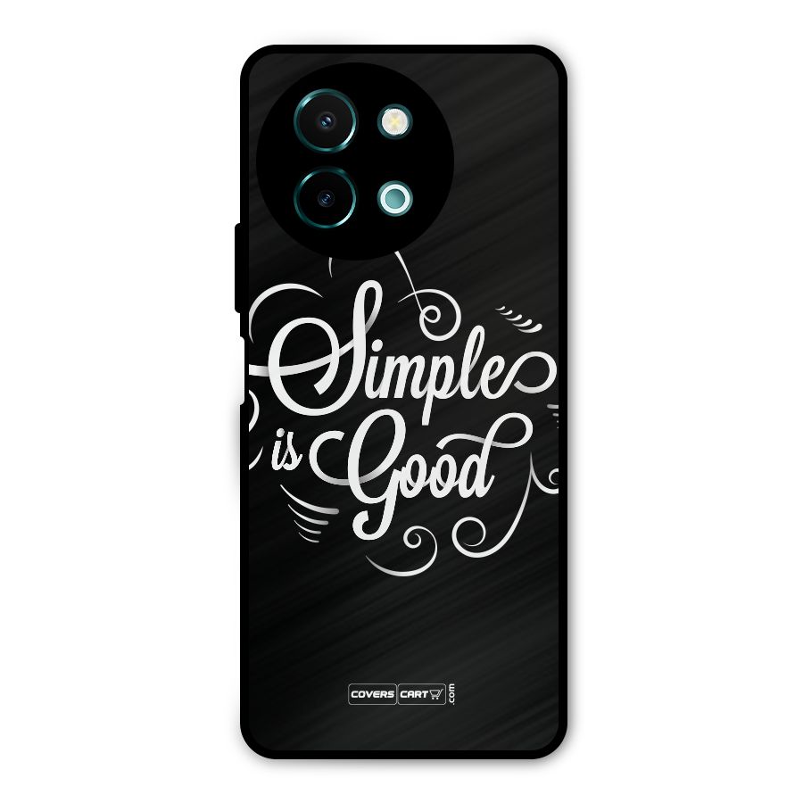 Simple is Good Metal Back Case for Vivo Y58
