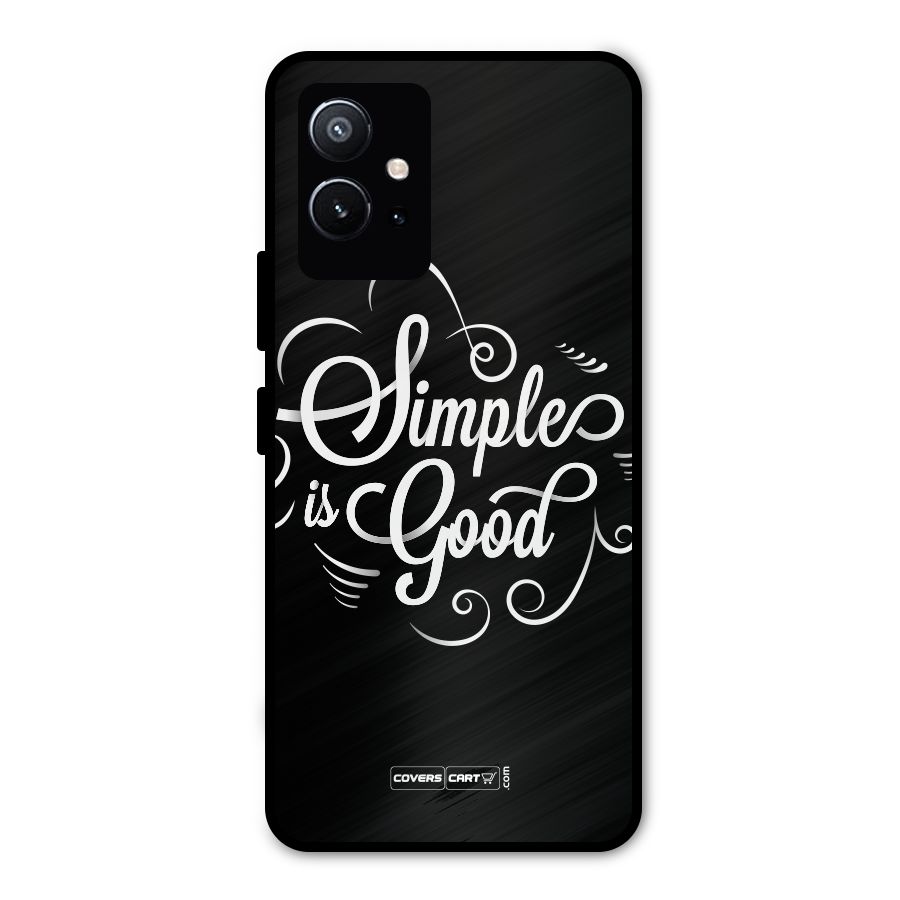 Simple is Good Metal Back Case for Vivo Y75 5G