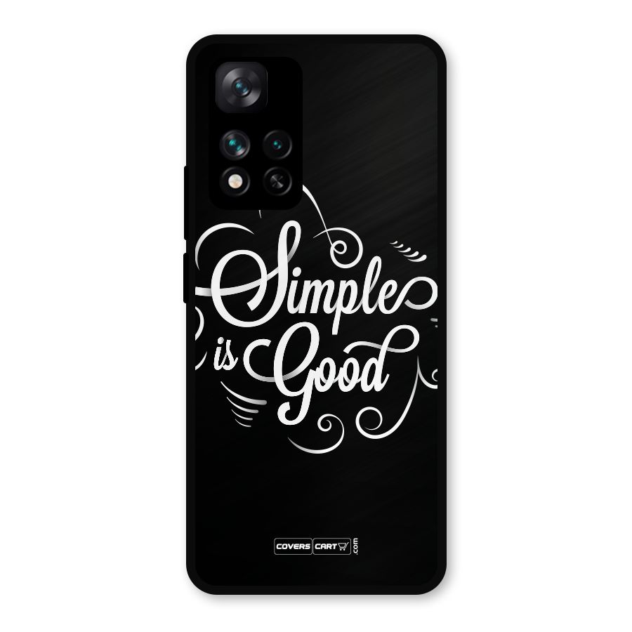 Simple is Good Metal Back Case for Xiaomi 11i 5G