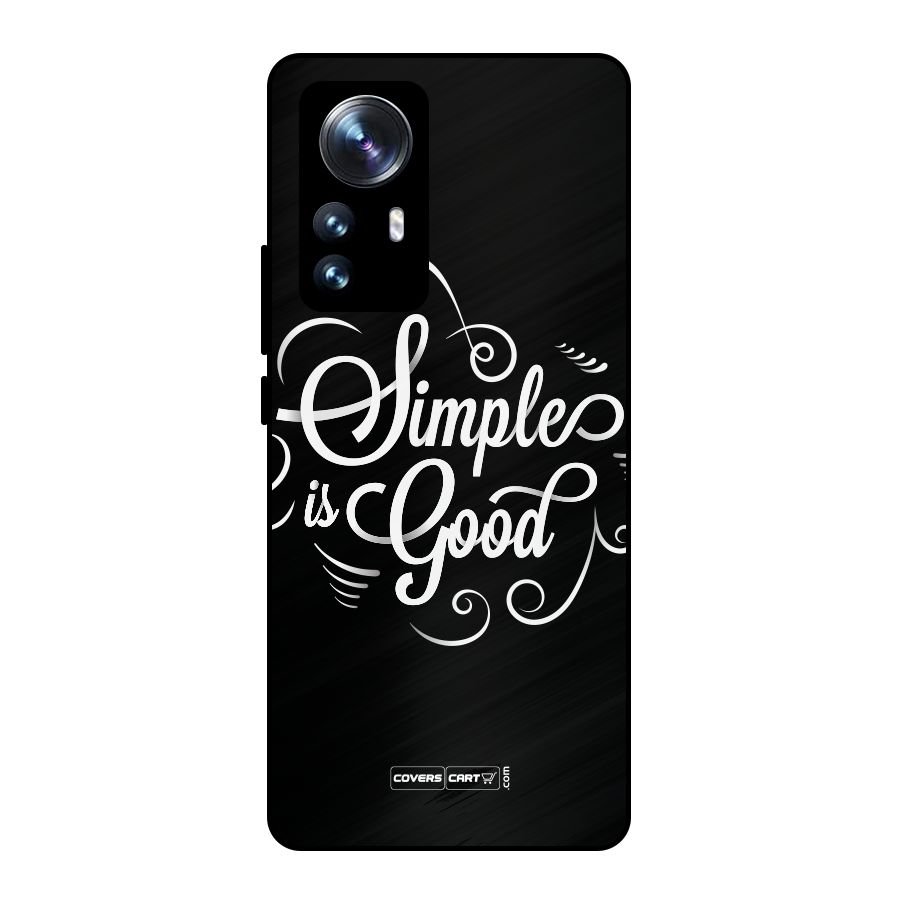 Simple is Good Metal Back Case for Xiaomi 12 Pro
