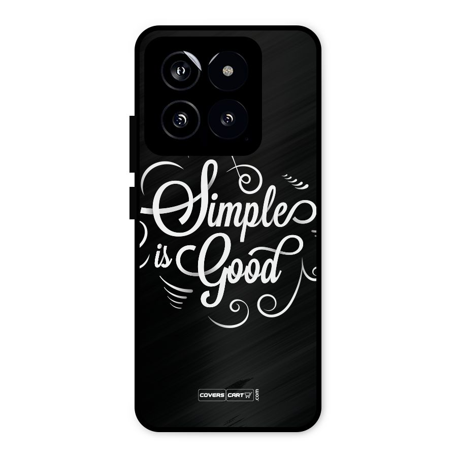Simple is Good Metal Back Case for Xiaomi 14