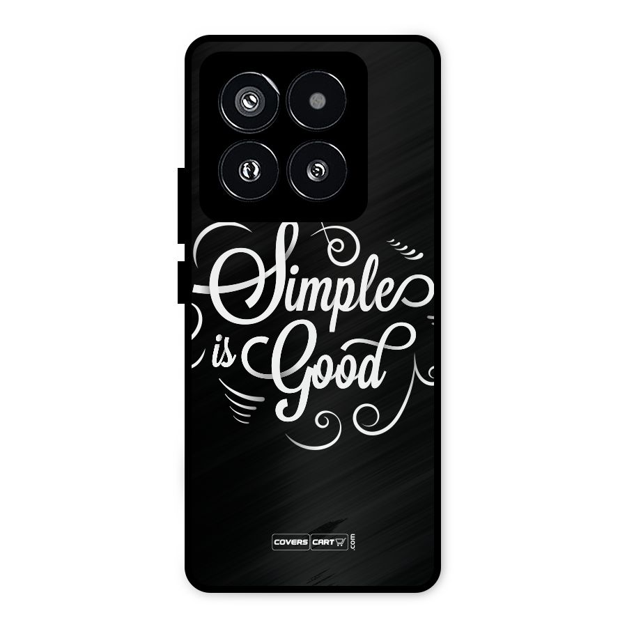 Simple is Good Metal Back Case for Xiaomi 14 Pro