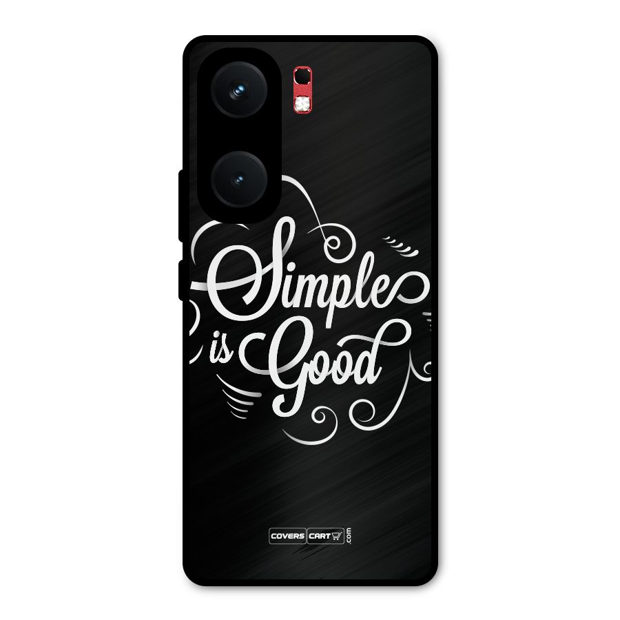 Simple is Good Metal Back Case for iQOO Neo 9 Pro
