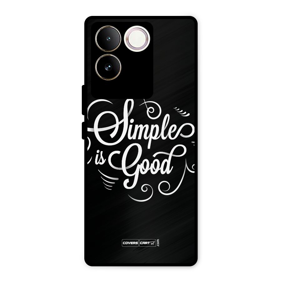 Simple is Good Metal Back Case for iQOO Z7 Pro