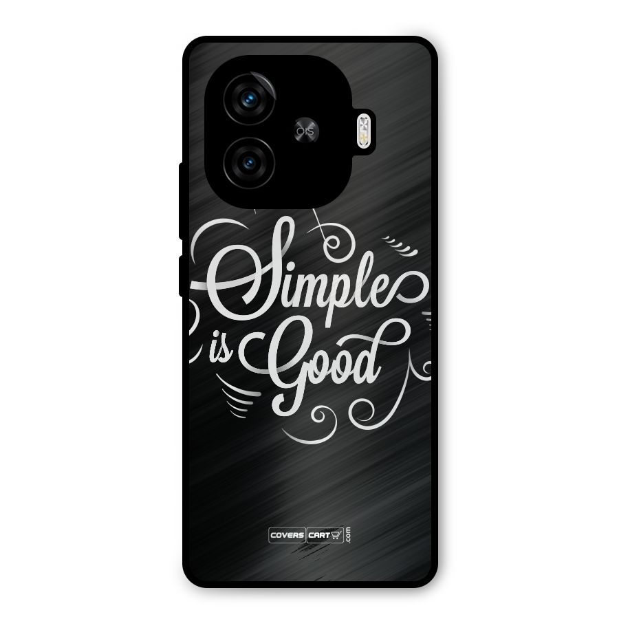 Simple is Good Metal Back Case for iQOO Z9 Turbo