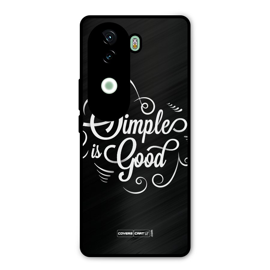 Simple is Good Metal Back Case for iQOO Z9s