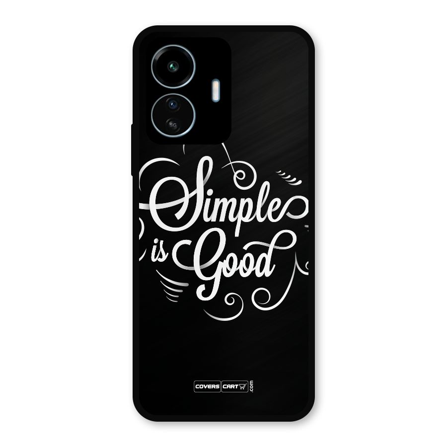 Simple is Good Metal Back Case for vivo iQOO Z6 Lite 5G