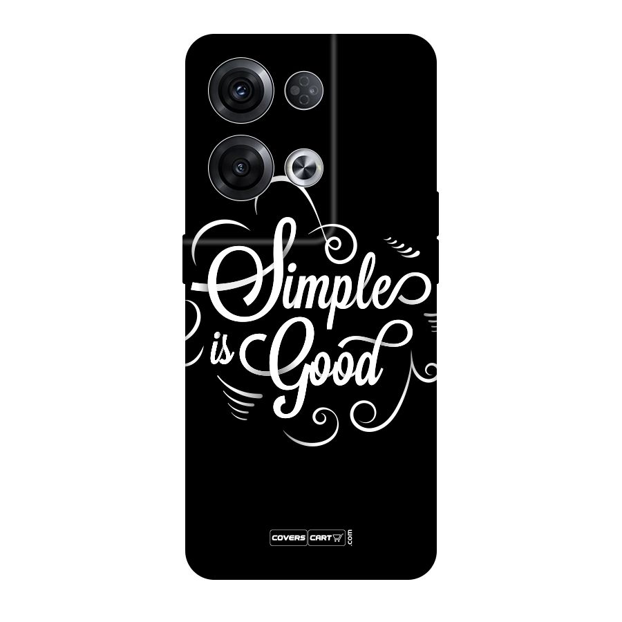 Simple is Good Original Polycarbonate Back Case for Oppo Reno8 Pro 5G