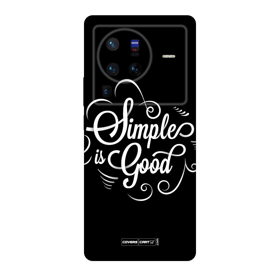 Simple is Good Original Polycarbonate Back Case for Vivo X80