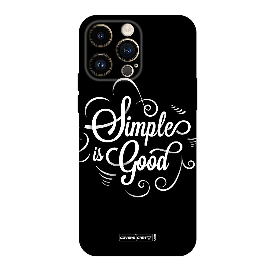 Simple is Good Original Polycarbonate Back Case for iPhone 14 Pro Max