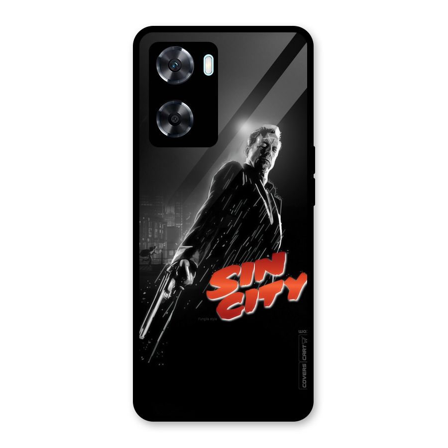 Sin City Glass Back Case for Oppo A77s