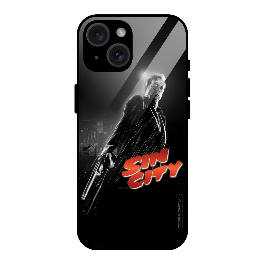 Sin City Glass Back Case for iPhone 15