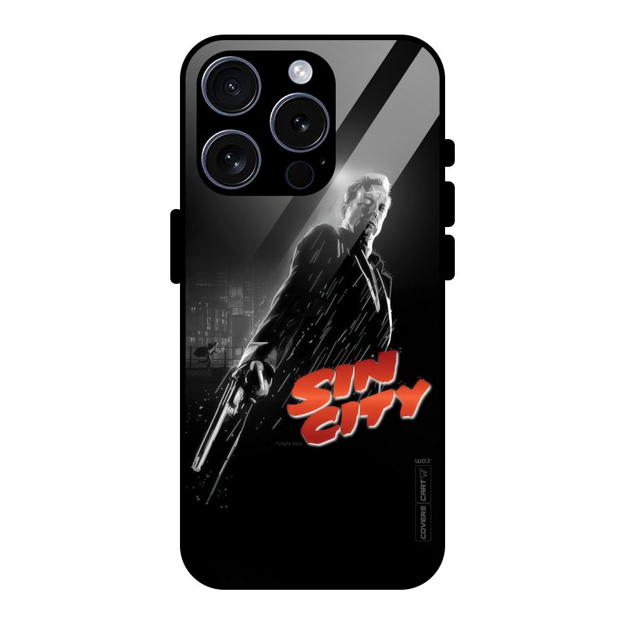 Sin City Glass Back Case for iPhone 15 Pro