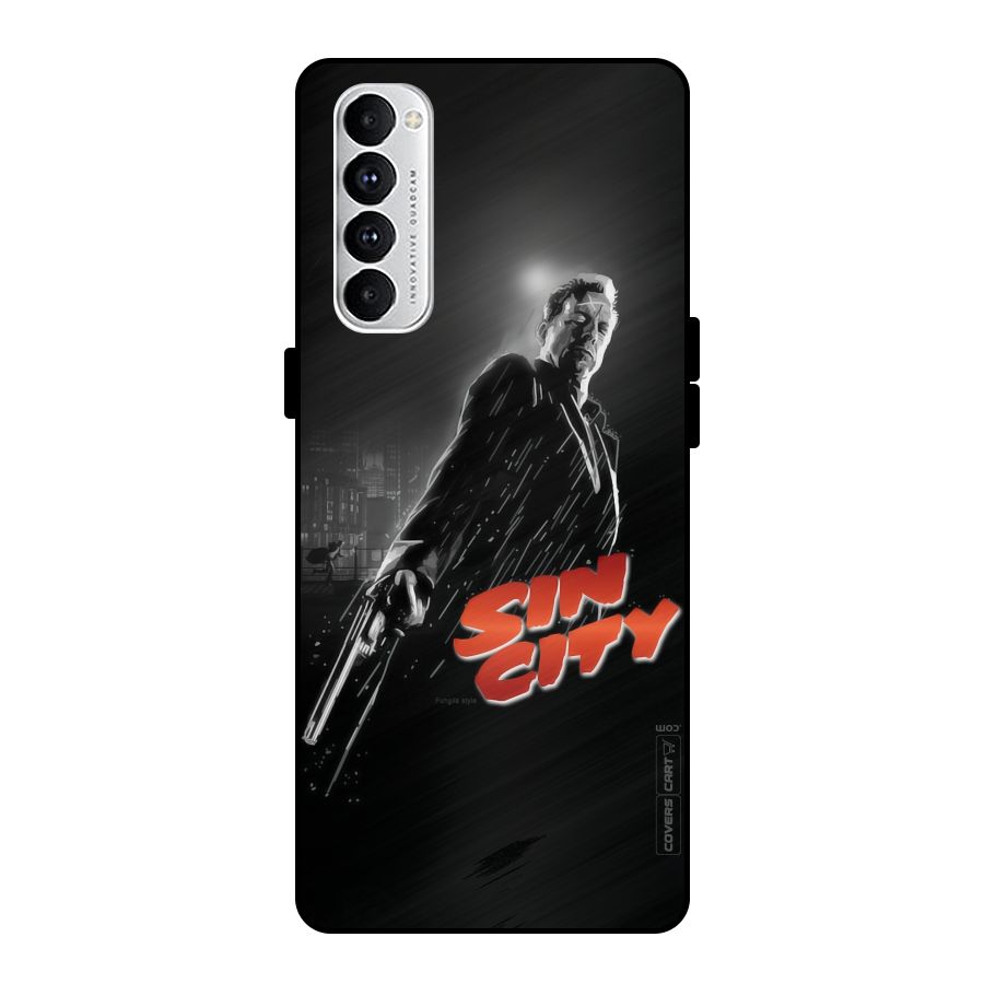Sin City Metal Back Case for Oppo Reno4 Pro