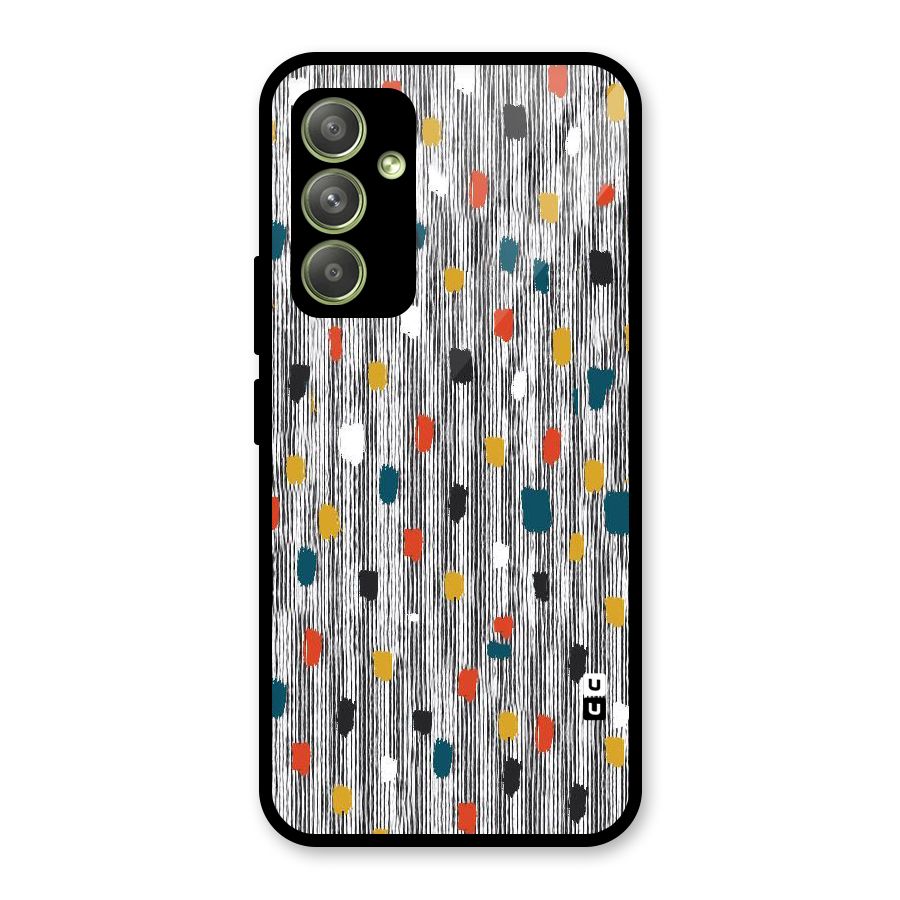 Single Paint Pattern Glass Back Case for Galaxy A54