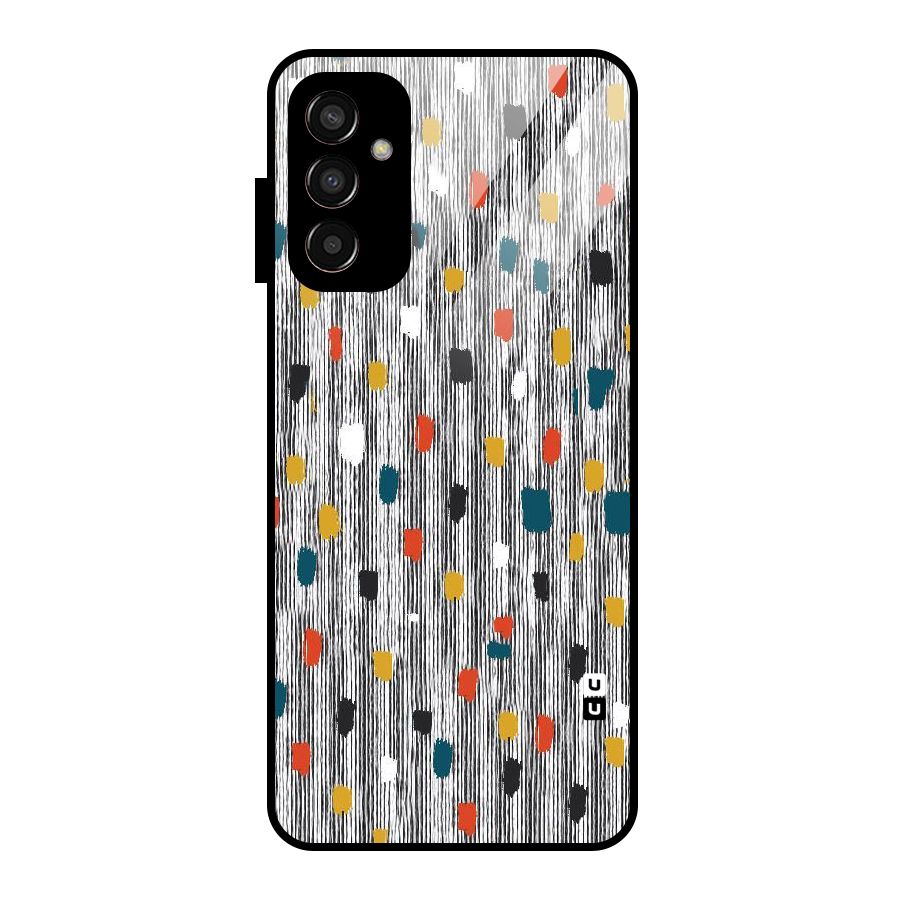 Single Paint Pattern Glass Back Case for Galaxy F13