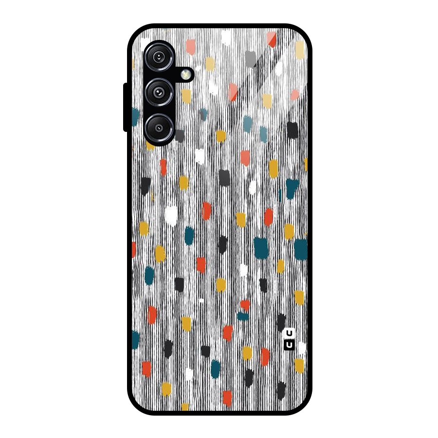 Single Paint Pattern Glass Back Case for Galaxy M34 5G