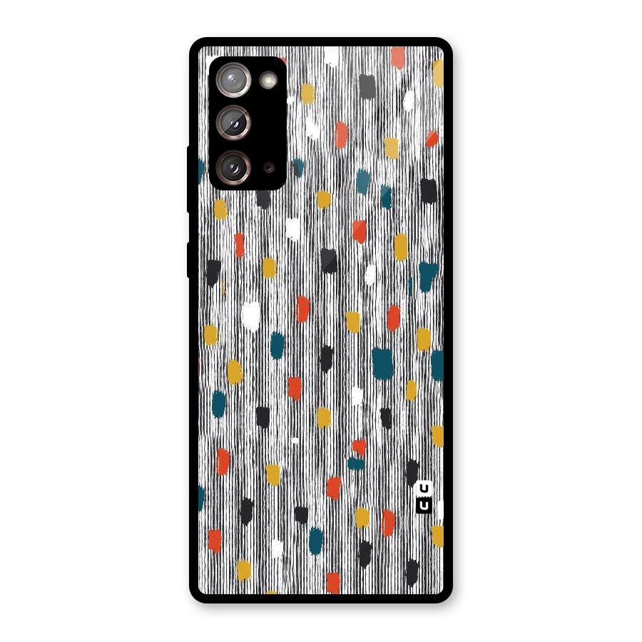Single Paint Pattern Glass Back Case for Galaxy Note 20