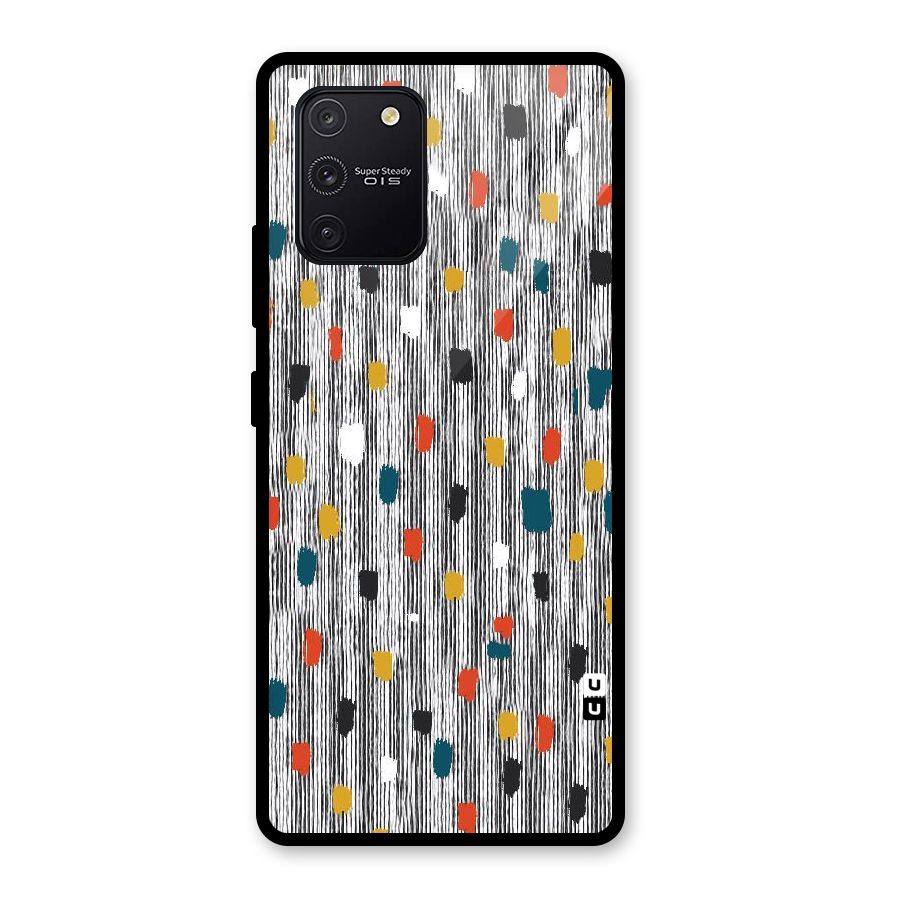 Single Paint Pattern Glass Back Case for Galaxy S10 Lite