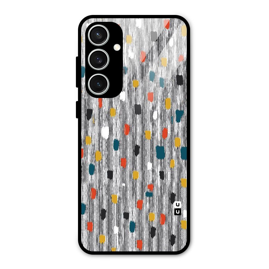 Single Paint Pattern Glass Back Case for Galaxy S23 FE