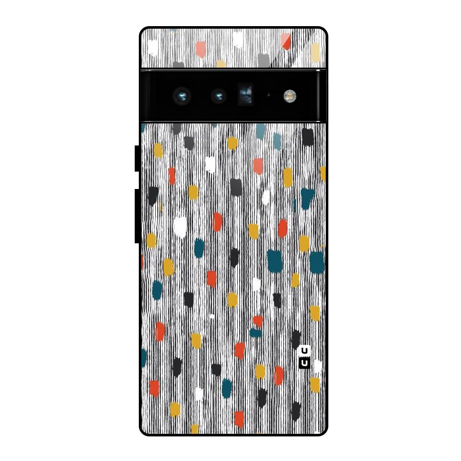 Single Paint Pattern Glass Back Case for Google Pixel 6 Pro