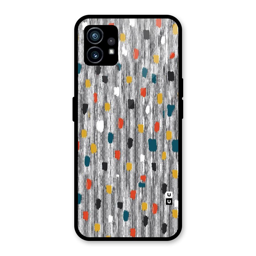 Single Paint Pattern Glass Back Case for Nothing Phone 1