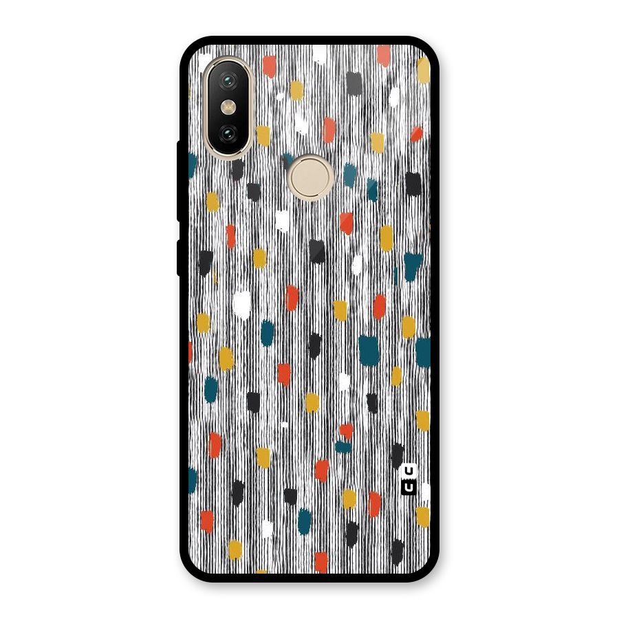 Single Paint Pattern Glass Back Case for Redmi A2