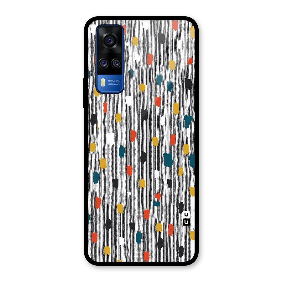 Single Paint Pattern Glass Back Case for Vivo Y31